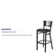 Flash Furniture Bk/Wal Slat Stool-Black Seat, PK2 2-XU-DG-6H1B-WAL-BAR-BLKV-GG - alternate 3
