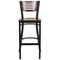 Flash Furniture Bk/Wal Slat Stool-Wood Seat, PK2 2-XU-DG-6H1B-WAL-BAR-MTL-GG - alternate 8