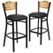 Flash Furniture Bk/Nat Slat Stool-Black Seat, PK2 2-XU-DG-6H3B-SLAT-BAR-BLKV-GG - alternate 4