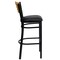 Flash Furniture Bk/Nat Slat Stool-Black Seat, PK2 2-XU-DG-6H3B-SLAT-BAR-BLKV-GG - alternate 8