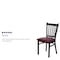 Flash Furniture Black Vert Chair-Burg Seat, PK2 2-XU-DG-6Q2B-VRT-BURV-GG - alternate 4