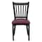 Flash Furniture Black Vert Chair-Burg Seat, PK2 2-XU-DG-6Q2B-VRT-BURV-GG - alternate 8