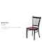 Flash Furniture Black Vert Chair-Cherry Seat, PK2 2-XU-DG-6Q2B-VRT-CHYW-GG - alternate 3
