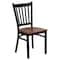 Flash Furniture Black Vert Chair-Cherry Seat, PK2 2-XU-DG-6Q2B-VRT-CHYW-GG - alternate 7