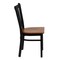 Flash Furniture Black Vert Chair-Cherry Seat, PK2 2-XU-DG-6Q2B-VRT-CHYW-GG - alternate 8