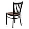 Flash Furniture Black Vert Chair-Cherry Seat, PK2 2-XU-DG-6Q2B-VRT-CHYW-GG - alternate 6