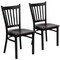 Flash Furniture Black Vert Chair-Mah Seat, PK2 2-XU-DG-6Q2B-VRT-MAHW-GG - alternate 6