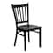 Flash Furniture Black Vert Chair-Mah Seat, PK2 2-XU-DG-6Q2B-VRT-MAHW-GG - alternate 10