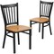 Flash Furniture Black Vert Chair-Nat Seat, PK2 2-XU-DG-6Q2B-VRT-NATW-GG - alternate 3
