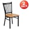 Flash Furniture Black Vert Chair-Nat Seat, PK2 2-XU-DG-6Q2B-VRT-NATW-GG - alternate 6