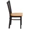 Flash Furniture Black Vert Chair-Nat Seat, PK2 2-XU-DG-6Q2B-VRT-NATW-GG - alternate 8