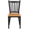 Flash Furniture Black Vert Chair-Nat Seat, PK2 2-XU-DG-6Q2B-VRT-NATW-GG - alternate 7