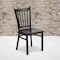 Flash Furniture Black Vert Chair-Wal Seat, PK2 2-XU-DG-6Q2B-VRT-WALW-GG - alternate 1