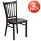 Flash Furniture Black Vert Chair-Wal Seat, PK2 2-XU-DG-6Q2B-VRT-WALW-GG - alternate 4