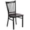 Flash Furniture Black Vert Chair-Wal Seat, PK2 2-XU-DG-6Q2B-VRT-WALW-GG - alternate 3