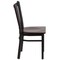 Flash Furniture Black Vert Chair-Wal Seat, PK2 2-XU-DG-6Q2B-VRT-WALW-GG - alternate 7