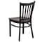 Flash Furniture Black Vert Chair-Wal Seat, PK2 2-XU-DG-6Q2B-VRT-WALW-GG - alternate 5