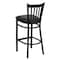 Flash Furniture Black Vert Stool-Black Seat, PK2 2-XU-DG-6R6B-VRT-BAR-BLKV-GG - alternate 3