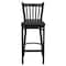 Flash Furniture Black Vert Stool-Black Seat, PK2 2-XU-DG-6R6B-VRT-BAR-BLKV-GG - alternate 7