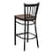 Flash Furniture Black Vert Stool-Cherry Seat, PK2 2-XU-DG-6R6B-VRT-BAR-CHYW-GG - alternate 6