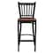 Flash Furniture Black Vert Stool-Cherry Seat, PK2 2-XU-DG-6R6B-VRT-BAR-CHYW-GG - alternate 8