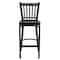 Flash Furniture Black Vert Stool-Mah Seat, PK2 2-XU-DG-6R6B-VRT-BAR-MAHW-GG - alternate 8