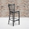 Flash Furniture Black Vert Stool-Wal Seat, PK2 2-XU-DG-6R6B-VRT-BAR-WALW-GG - alternate 1