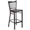 Flash Furniture Black Vert Stool-Wal Seat, PK2 2-XU-DG-6R6B-VRT-BAR-WALW-GG - alternate 6
