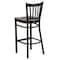 Flash Furniture Black Vert Stool-Wal Seat, PK2 2-XU-DG-6R6B-VRT-BAR-WALW-GG - alternate 2