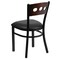 Flash Furniture Bk/Wal 3 Circ Chair-Black Seat, PK2 2-XU-DG-6Y2B-WAL-BLKV-GG - alternate 6