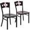 Flash Furniture Bk/Wal 3 Circ Chair-Wood Seat, PK2 2-XU-DG-6Y2B-WAL-MTL-GG - alternate 6