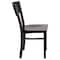 Flash Furniture Bk/Wal 3 Circ Chair-Wood Seat, PK2 2-XU-DG-6Y2B-WAL-MTL-GG - alternate 7