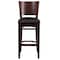 Flash Furniture Walnut Wood Stool-Blk Vinyl, PK2 2-XU-DG-W0094BAR-WAL-BLKV-GG - alternate 7