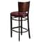Flash Furniture Walnut Wood Stool-Burg Vinyl, PK2 2-XU-DG-W0094BAR-WAL-BURV-GG - alternate 4