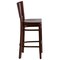 Flash Furniture Lacey Series Solid Back Walnut Wood Restaurant Barstool, PK2 2-XU-DG-W0094BAR-WAL-WAL-GG - alternate 7