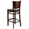 Flash Furniture Lacey Series Solid Back Walnut Wood Restaurant Barstool, PK2 2-XU-DG-W0094BAR-WAL-WAL-GG - alternate 5