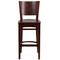 Flash Furniture Lacey Series Solid Back Walnut Wood Restaurant Barstool, PK2 2-XU-DG-W0094BAR-WAL-WAL-GG - alternate 6
