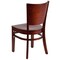 Flash Furniture Lacey Series Solid Back Mahogany Wood Restaurant Chair, PK2 2-XU-DG-W0094B-MAH-MAH-GG - alternate 4