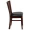Flash Furniture Lacey Series Solid Back Walnut Wood Chair, Black Vinyl Seat, PK2 2-XU-DG-W0094B-WAL-BLKV-GG - alternate 4