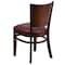 Flash Furniture Lacey Series Solid Back Walnut Wood Chair, Burgundy Vinyl Seat, PK2 2-XU-DG-W0094B-WAL-BURV-GG - alternate 4