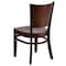 Flash Furniture Lacey Series Solid Back Walnut Wood Restaurant Chair, PK2 2-XU-DG-W0094B-WAL-WAL-GG - alternate 6