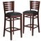 Flash Furniture Walnut Wood Stool-Blk Vinyl, PK2 2-XU-DG-W0108BBAR-WAL-BLKV-GG - alternate 5