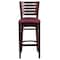 Flash Furniture Walnut Wood Stool-Burg Vinyl, PK2 2-XU-DG-W0108BBAR-WAL-BURV-GG - alternate 7