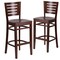 Flash Furniture Darby Series Slat Back Walnut Wood Restaurant Barstool, PK2 2-XU-DG-W0108BBAR-WAL-WAL-GG - alternate 2