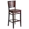 Flash Furniture Darby Series Slat Back Walnut Wood Restaurant Barstool, PK2 2-XU-DG-W0108BBAR-WAL-WAL-GG - alternate 3