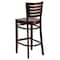 Flash Furniture Darby Series Slat Back Walnut Wood Restaurant Barstool, PK2 2-XU-DG-W0108BBAR-WAL-WAL-GG - alternate 5