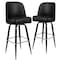 Flash Furniture James 2 Pack Metal Barstool with Swivel Bucket Seat 2-XU-F-125-GG - alternate 2