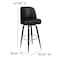 Flash Furniture James 2 Pack Metal Barstool with Swivel Bucket Seat 2-XU-F-125-GG - alternate 7