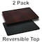 Flash Furniture Reversible Top, Black/Mahogany, 30x42", PK2 2-XU-MBT-3042-GG - alternate 1