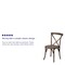 Flash Furniture HERCULES Series Early American Cross Back Chair, PK2 2-XU-X-EA-GG - alternate 2